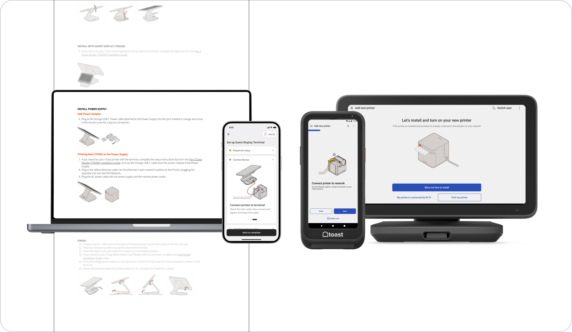 Final experience across the Toast product ecosystem